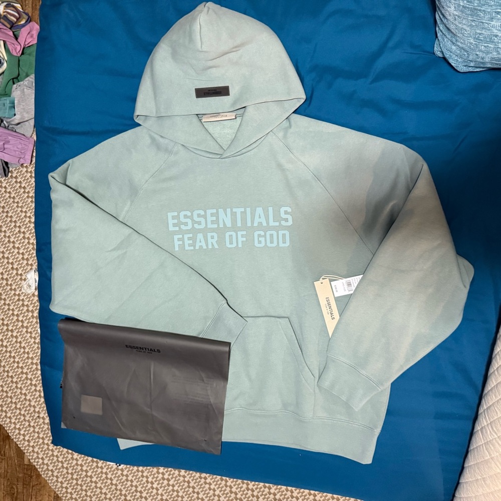 Fear of God Green Sweatshirt Hoodie - Picture 3 of 11